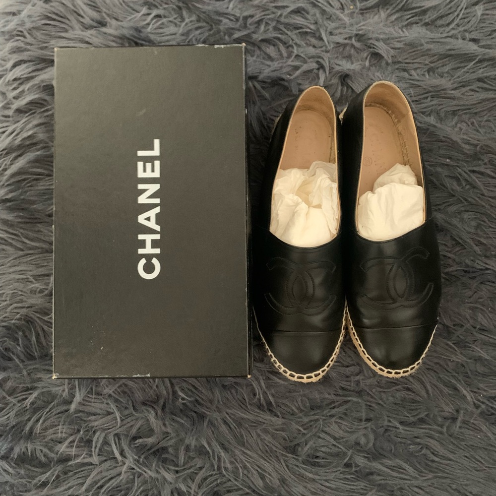 Chanel lambskin espadrilles size 41 - Picture 2 of 6